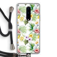 Gele kuif: OnePlus 8 Transparant Hoesje met koord