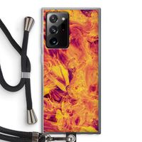Eternal Fire: Samsung Galaxy Note 20 Ultra / Note 20 Ultra 5G Transparant Hoesje met koord