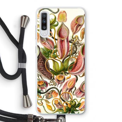Haeckel Nepenthaceae: Samsung Galaxy A70 Transparant Hoesje met koord