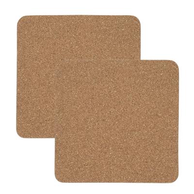 Cook Concept Onderzetter - 2x - kurk - vierkant - D19 cm - voor pannen - hittebestendig Cook Concept Onderzetter - 2x - kurk - vierkant - D19 cm - voor pannen - hittebestendig