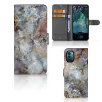 Nokia G11 | G21 | Bookcase | Marmer Grijs