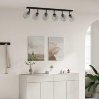 Plafondspot Zwart 110.5 x 13 x 26 cm Glas en metaal