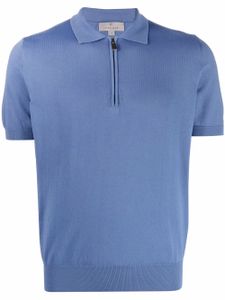 Canali polo à col zippé - Bleu