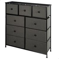 Ladekast Max Home Zwart Grijs Marmer 100 x 100 x 30 cm