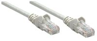 Intellinet 737302 RJ45 Netwerkkabel, patchkabel CAT 5e U/UTP 0.25 m Grijs 1 stuk(s) - thumbnail