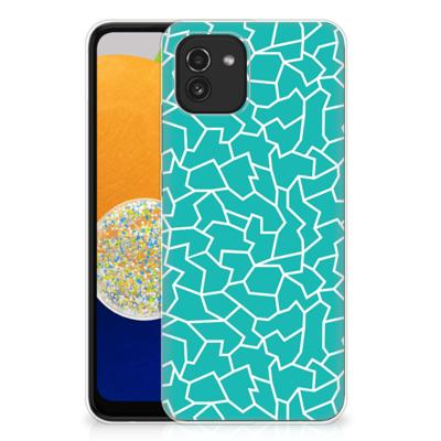 Samsung Galaxy A03 | Hoesje maken | Cracks Blue