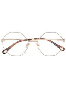 Chloé Eyewear lunettes de vue à monture géométrique - Or