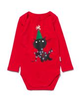 HEMA Siepie Kerst Romper Met Stretch Rood (rood)