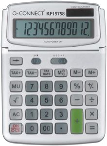 Q-CONNECT KF15758 calculator Desktop Basisrekenmachine Grijs