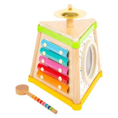 Small Foot houten muziek driekhoek met stippen