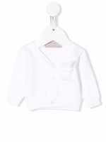 La Stupenderia cardigan en maille à boutonnière - Blanc