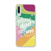 Don't call: Samsung Galaxy A70 Transparant Hoesje