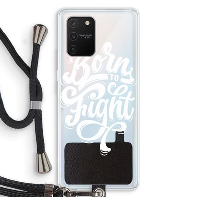Born to Fight: Samsung Galaxy S10 Lite Transparant Hoesje met koord