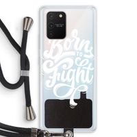 Born to Fight: Samsung Galaxy S10 Lite Transparant Hoesje met koord