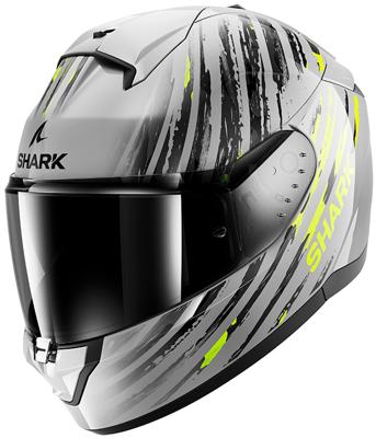 SHARK Ridill 2 Assya, Integraalhelm, Zilver-Antraciet-Geel SAY