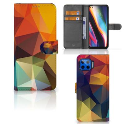 Motorola Moto G 5G Plus | Book Case | Polygon Color | Portemonnee hoesje