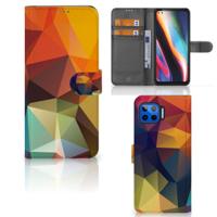 Motorola Moto G 5G Plus | Book Case | Polygon Color | Portemonnee hoesje
