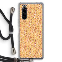 Camouflage: Sony Xperia 5 Transparant Hoesje met koord