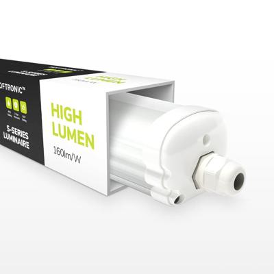 S-Series - LED TL armatuur 150cm - IP65 Waterdicht - 32 Watt 5120 Lumen (160lm/W) - 4000K neutraal wit - Koppelbaar - IK07 - Tri-Proof plafondverlichting