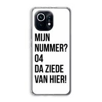 Da ziede van hier: Xiaomi Mi 11 Transparant Hoesje