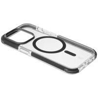 Cellularline Strong Guard MagSafe Case Backcover Apple iPhone 15 Pro Transparant, Zwart MagSafe compatible