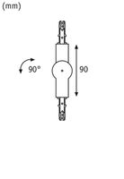 Paulmann Urail 96909 Opbouwsysteemcomponenten Flexverbinder Zwart (mat) - thumbnail