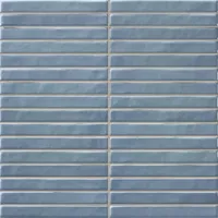 Pencil Kromo Teal mozaiektegel 35x35 blauw