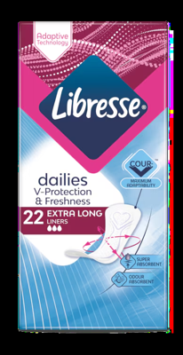 Libresse Dailies Fresh Extra Long Inlegkruisjes
