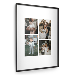 Zwarte lijst met gepersonaliseerde fotoafdruk - 50x70