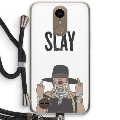 Slay All Day: LG K10 (2017) Transparant Hoesje met koord