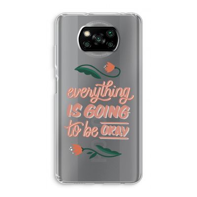 Optimistic flower girl: Xiaomi Poco X3 NFC Transparant Hoesje