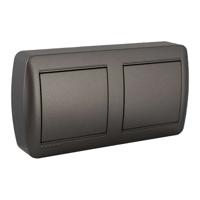 Lasdoos Solera Mural 14,8 x 7,2 x 2,8 cm Grafiet Dubbel