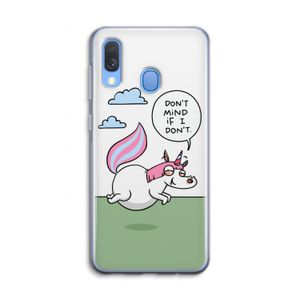 Unicorn: Samsung Galaxy A40 Transparant Hoesje