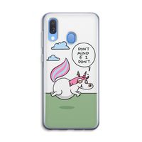 Unicorn: Samsung Galaxy A40 Transparant Hoesje