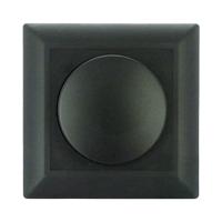 Ecodim Afdekplaat met draaiknop, zwart, voor draaidimmers