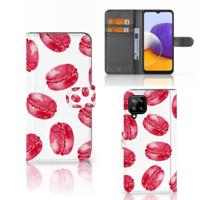 Samsung Galaxy A22 4G | M22 | Book Cover | Pink Macarons Samsung Galaxy A22 4G | M22 | Book Cover | Pink Macarons