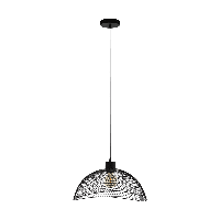 Eglo Design gaas hanglamp Pompeya 45cm zwart 43304