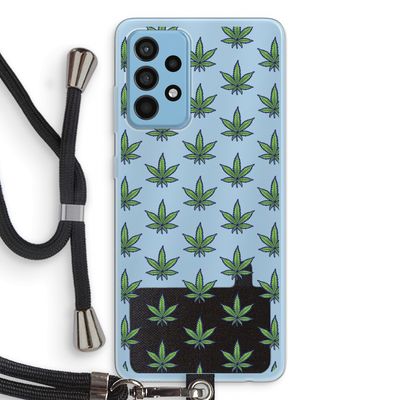 Weed: Samsung Galaxy A52 Transparant Hoesje met koord