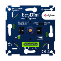EcoDim Slimme Druk/Draai LED Dimmer 0-250W RLC (ECO-DIM.07 Zigbee Pro)