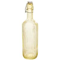 Secret de Gourmet Beugelfles / Weckfles - geel glas - luchtdicht - 1 liter - waterfles