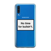 No time: Samsung Galaxy A50 Transparant Hoesje
