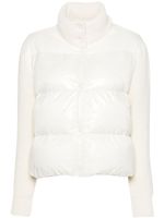 Moncler cardigan en laine à design matelassé - Blanc