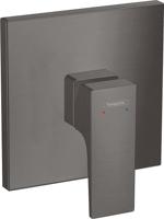 Hansgrohe Metropol ééngreeps douchemengkraan afbouwdeel met rechte greep, Brushed Black Chrome