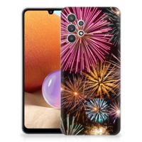 Samsung Galaxy A32 4G | A32 5G Enterprise Editie | Sillicone Back Cover | Vuurwerk