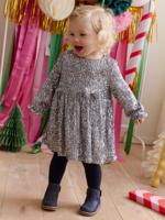 Festliches Baby Kleid mit Pailletten zilver