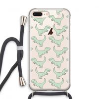 Dinos: iPhone 8 Plus Transparant Hoesje met koord