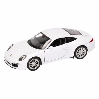 Welly Porsche modelauto - 911 Carrera S - wit - speelgoed auto - 1:36 - 12 cm