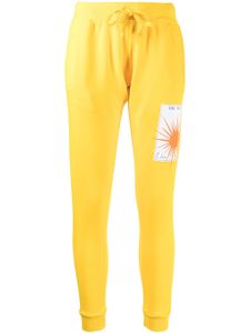 La Detresse pantalon de jogging à patch logo - Jaune