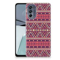 Motorola Moto G62 5G TPU bumper Aztec Paars - thumbnail