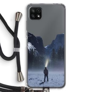 Wanderlust: Samsung Galaxy A22 5G Transparant Hoesje met koord